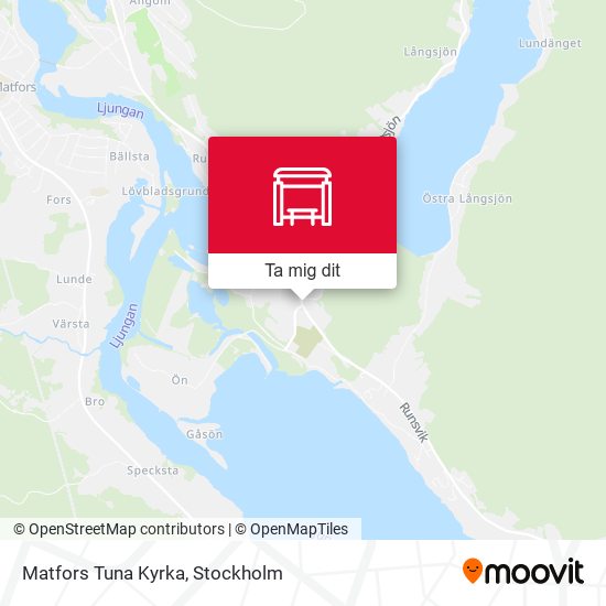 Matfors Tuna Kyrka karta