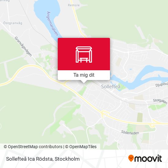 Sollefteå Ica Rödsta karta