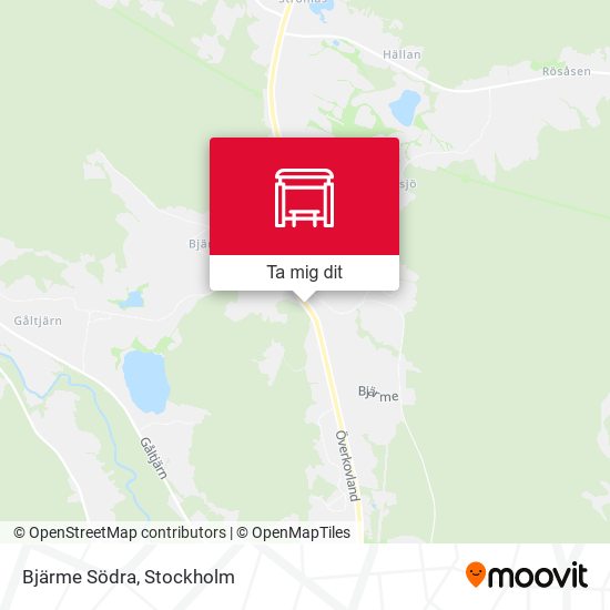 Bjärme Södra karta