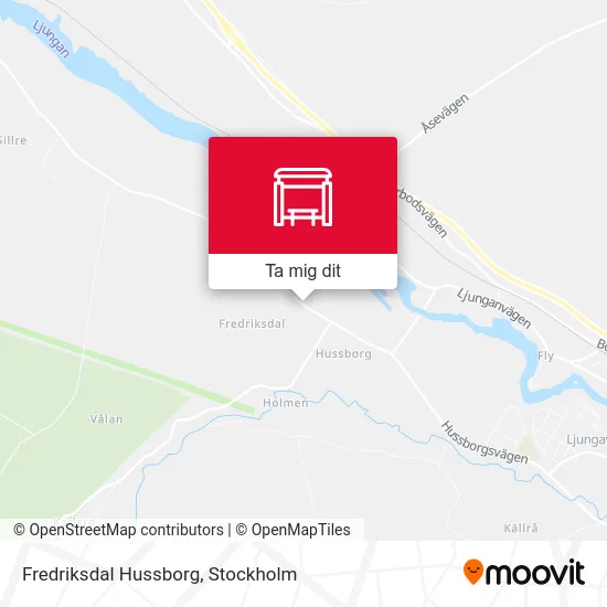 Fredriksdal Hussborg karta