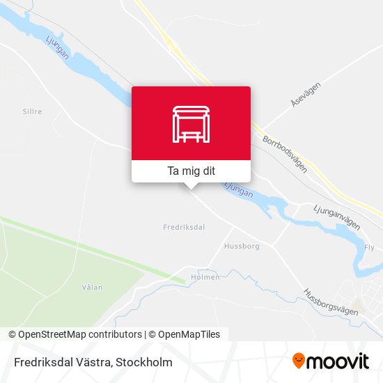 Fredriksdal Västra karta