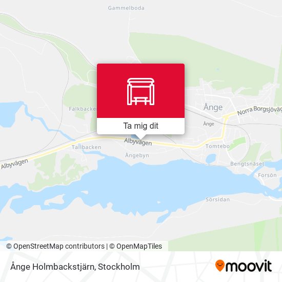 Ånge Holmbackstjärn karta