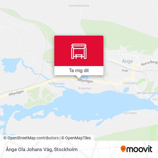 Ånge Ola Johans Väg karta