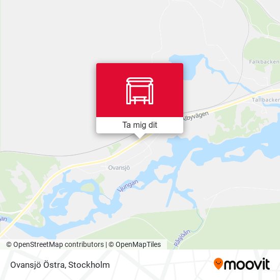 Ovansjö Östra karta