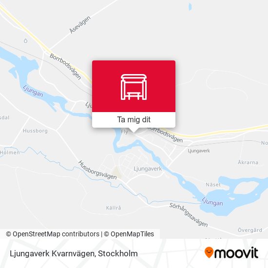 Ljungaverk Kvarnvägen karta