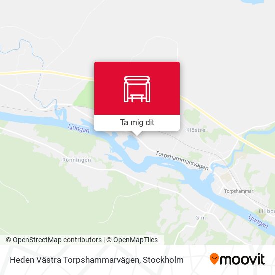 Heden Västra Torpshammarvägen karta