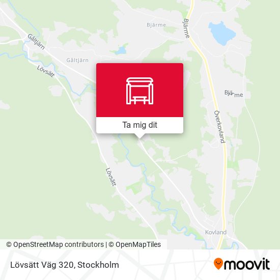 Lövsätt Väg 320 karta