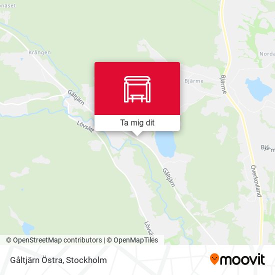 Gåltjärn Östra karta