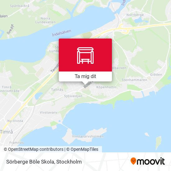 Sörberge Böle Skola karta