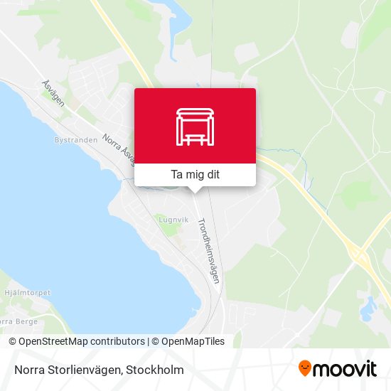 Norra Storlienvägen karta
