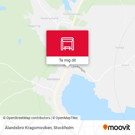 Älandsbro Kragomsviken karta