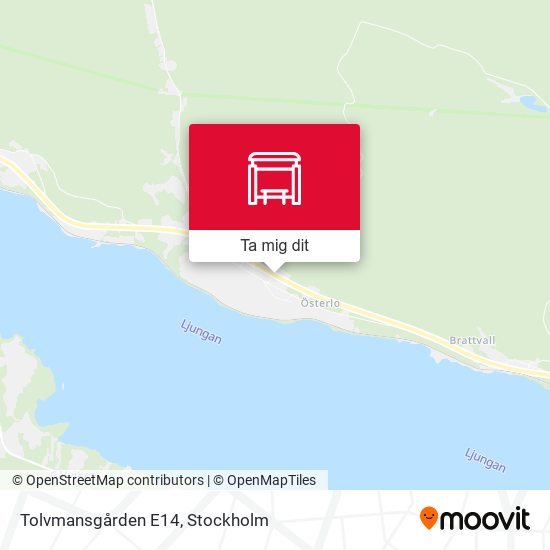 Tolvmansgården E14 karta