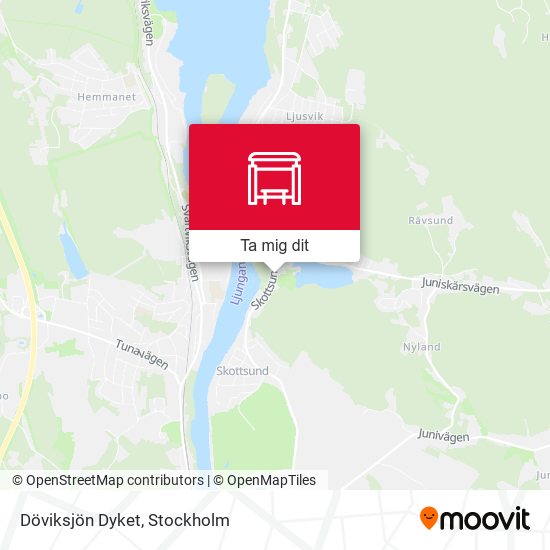 Döviksjön Dyket karta