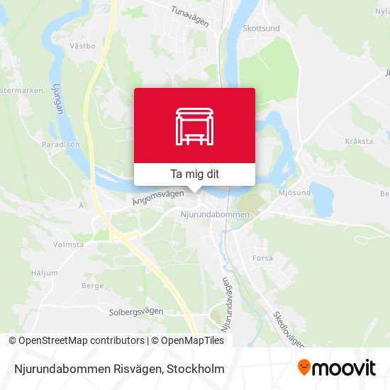 Njurundabommen Risvägen karta