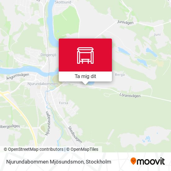 Njurundabommen Mjösundsmon karta