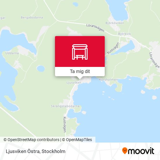 Ljusviken Östra karta