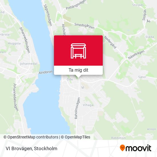 VI Brovägen karta