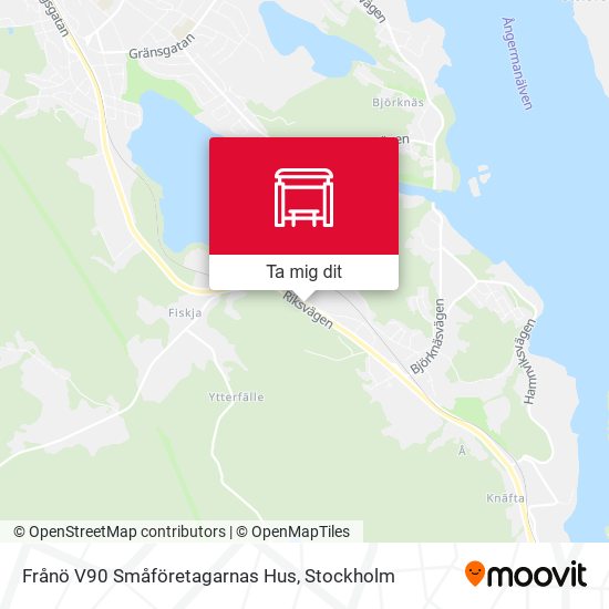 Frånö V90 Småföretagarnas Hus karta