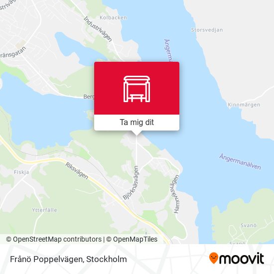 Frånö Poppelvägen karta