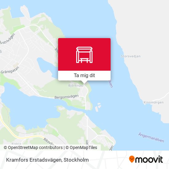 Kramfors Erstadsvägen karta