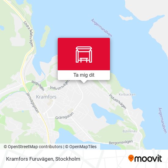 Kramfors Furuvägen karta