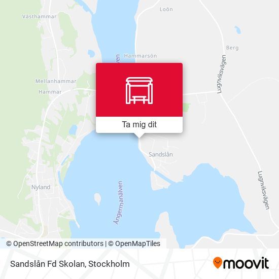 Sandslån Fd Skolan karta