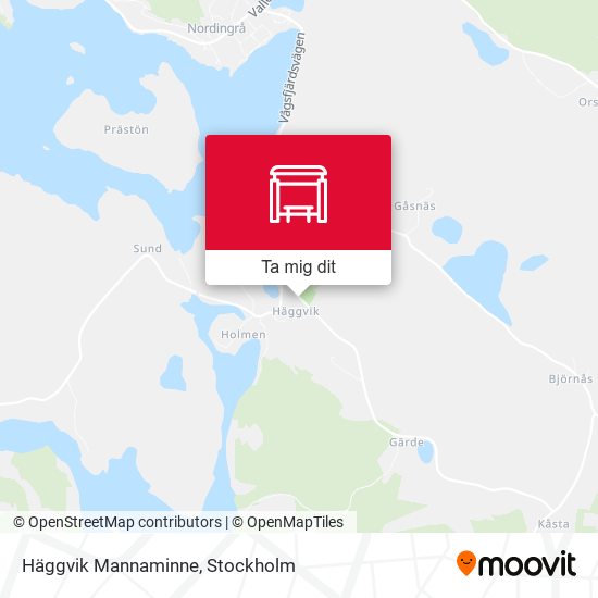 Häggvik Mannaminne karta