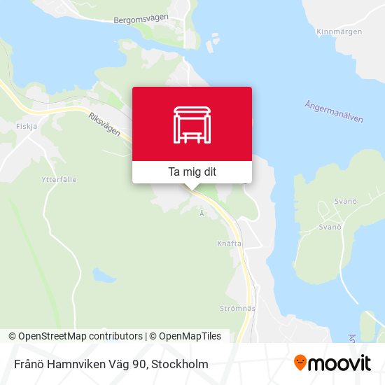 Frånö Hamnviken Väg 90 karta