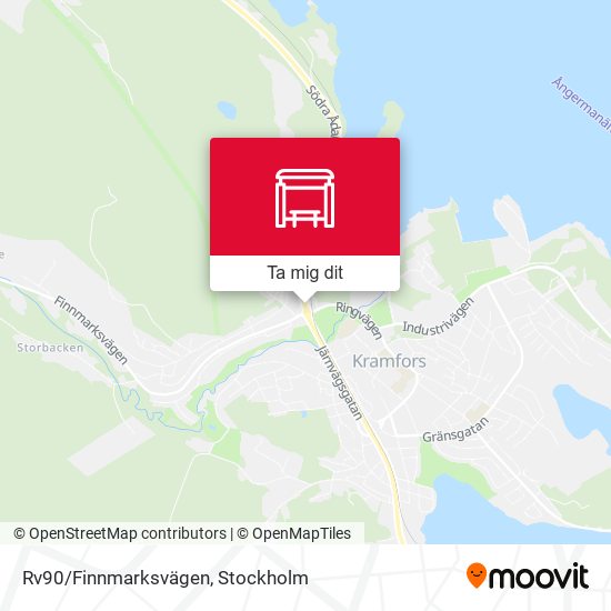 Rv90/Finnmarksvägen karta