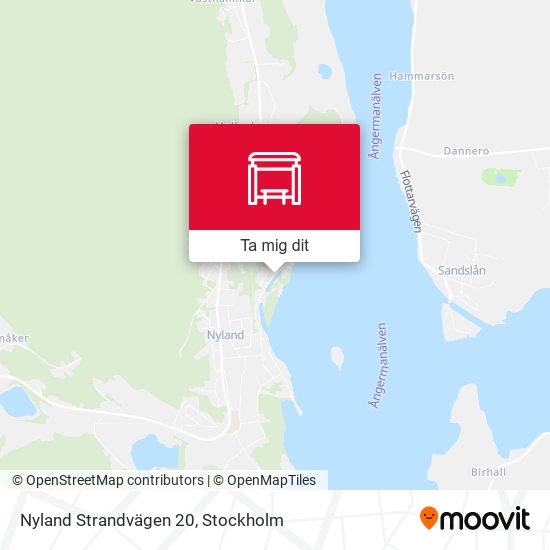 Nyland Strandvägen 20 karta