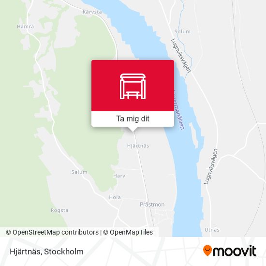 Hjärtnäs karta