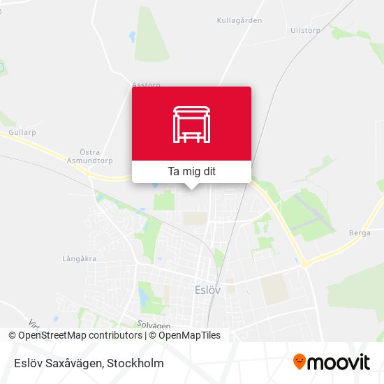 Eslöv Saxåvägen karta