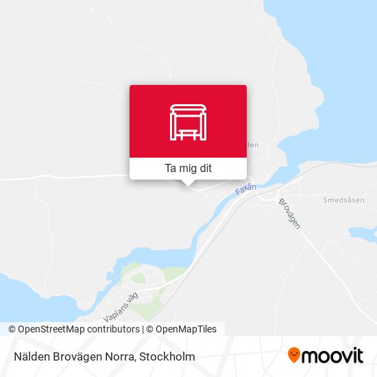 Nälden Brovägen Norra karta