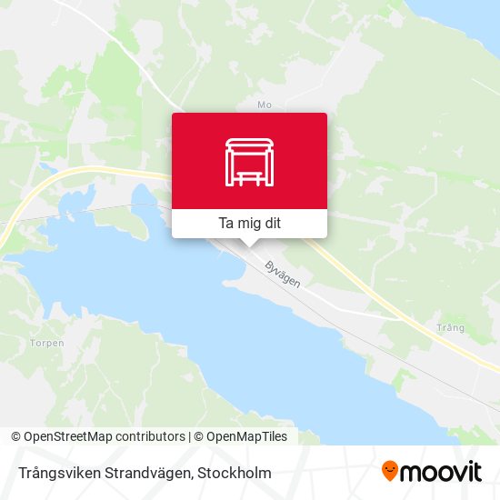 Trångsviken Strandvägen karta
