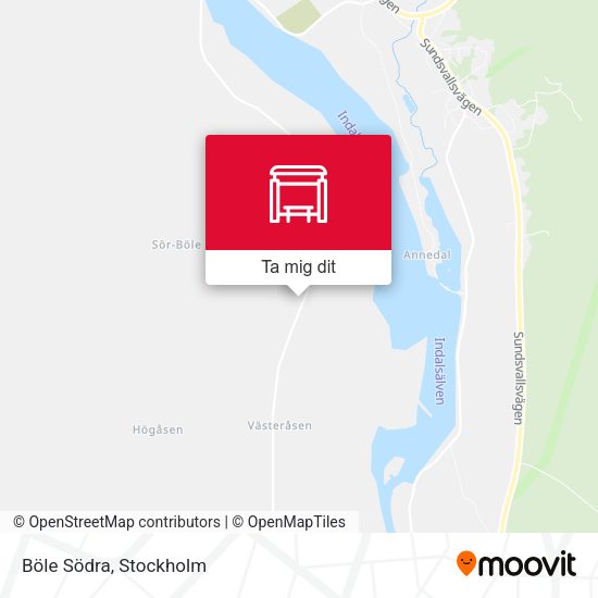 Böle Södra karta