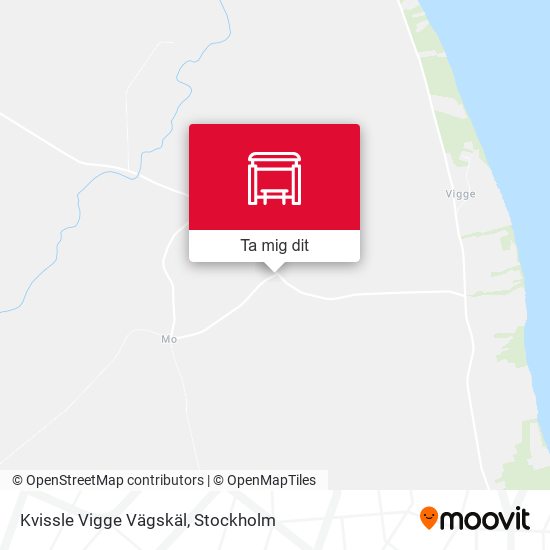 Kvissle Vigge Vägskäl karta