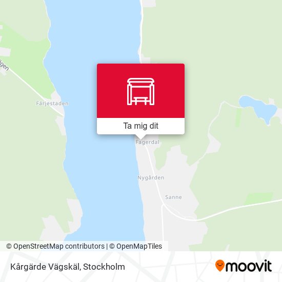 Kårgärde Vägskäl karta