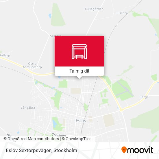 Eslöv Sextorpsvägen karta