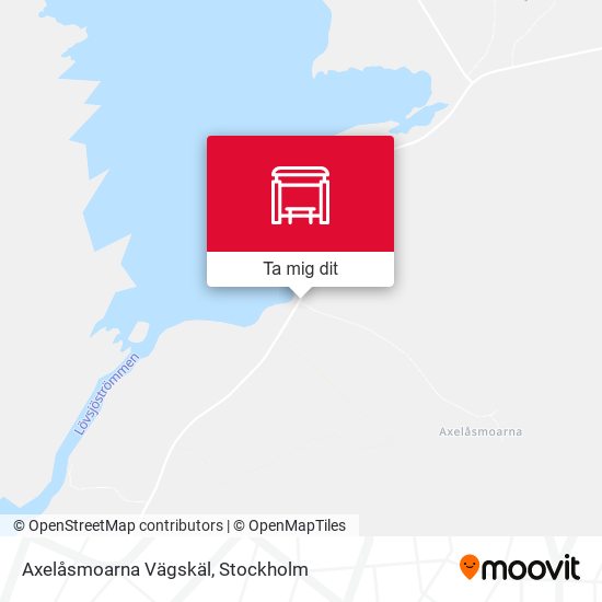 Axelåsmoarna Vägskäl karta