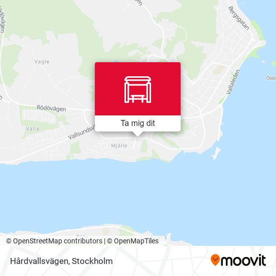 Hårdvallsvägen karta