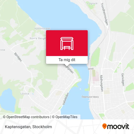Kaptensgatan karta