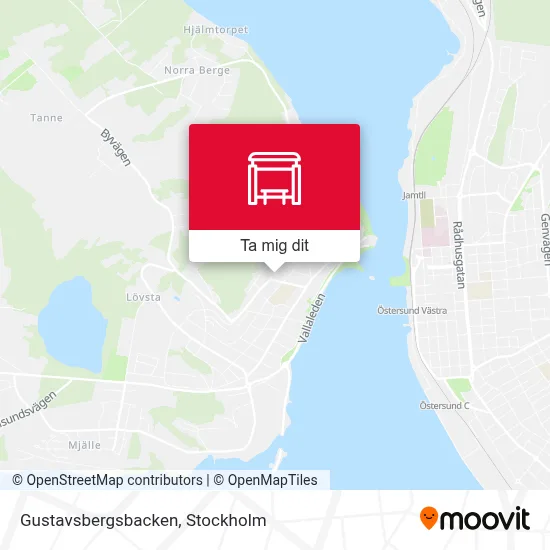 Gustavsbergsbacken karta