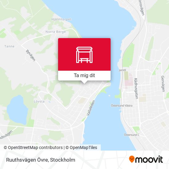 Ruuthsvägen Övre karta