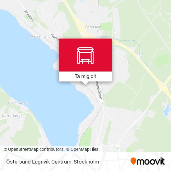 Östersund Lugnvik Centrum karta