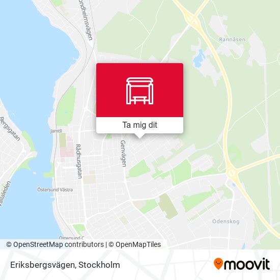 Eriksbergsvägen karta