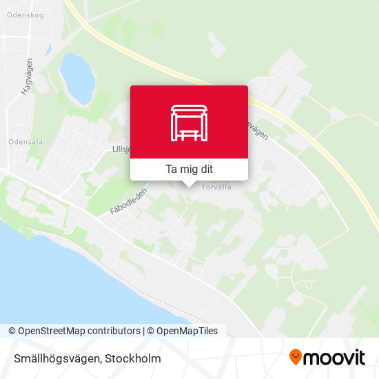 Smällhögsvägen karta