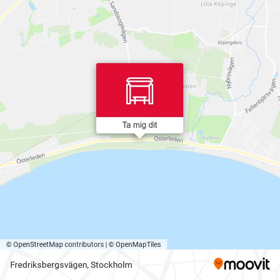 Fredriksbergsvägen karta
