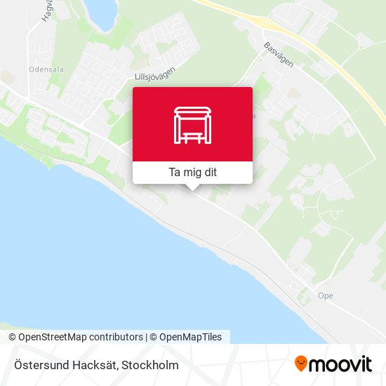 Östersund Hacksät karta