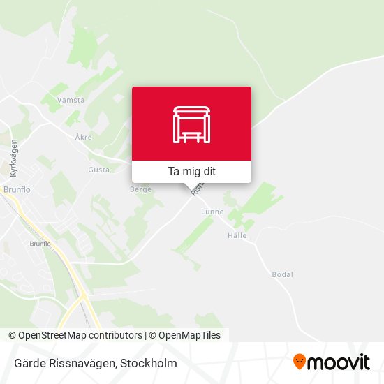 Gärde Rissnavägen karta