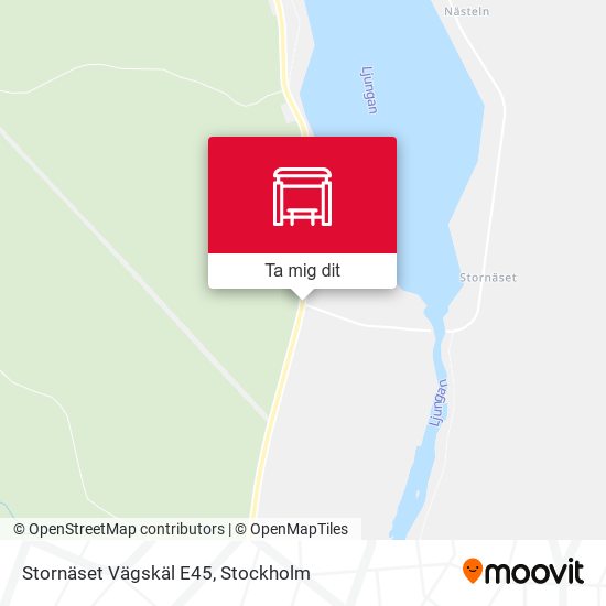 Stornäset Vägskäl E45 karta